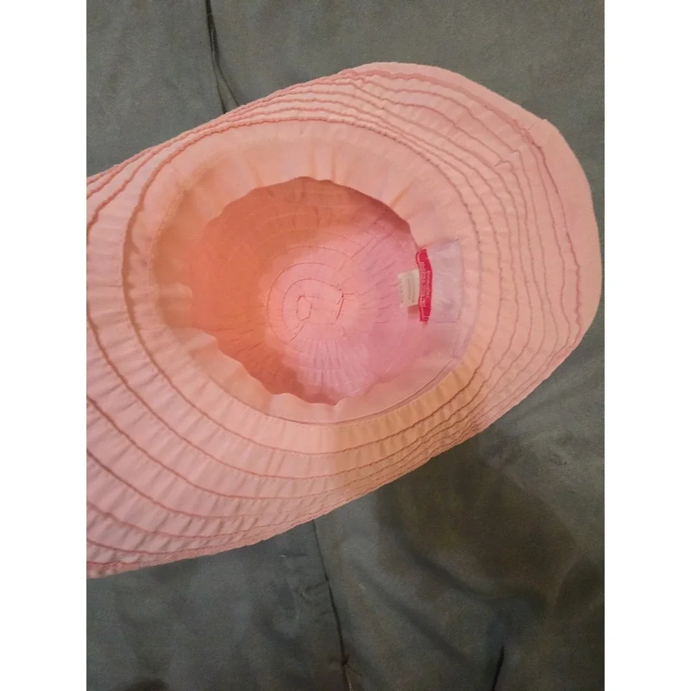 Scala Womens Sun Hat Wide‎ Brim Packable Salmon Pink Beach Straw Visor Summer